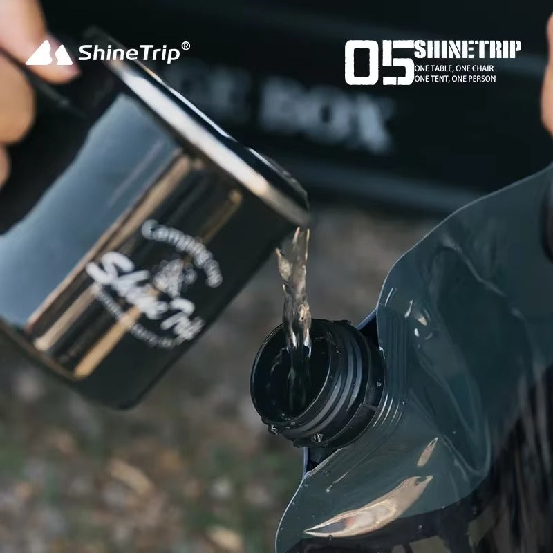 ShineTrip 8L Camping Water Bag Multipurpose Portable Water Container No Leakage Collapsible Pouch with Faucet Outdoor Tools