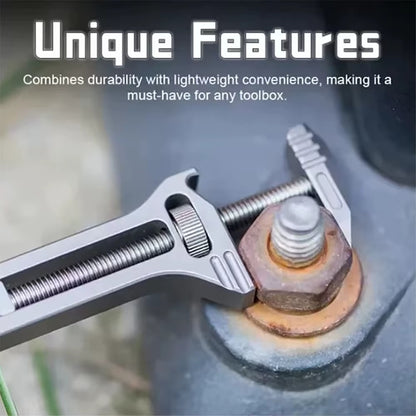 1Pc Mini Wrench Pocket Portable Multitool Tools for Outdoor Camping Compact Aluminium Alloy Bottle Opener Outdoor Small Tools