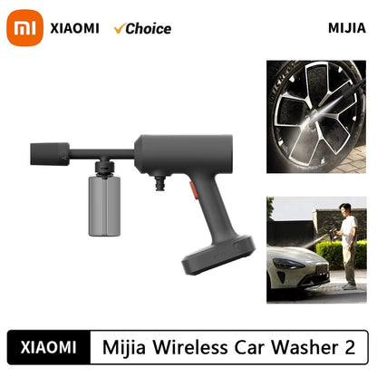 Original Xiaomi Mijia Wireless Car Washer 2 160L/h Large Water Volum Efficient Flushing High Pressure Wireless cleaning