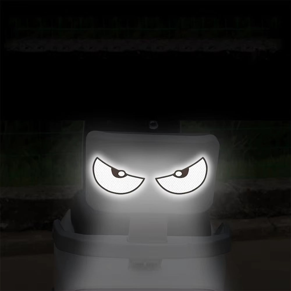 2pcs/Set Reflective Car Stickers Motorbike Helmet Improve Your Vehicle's Visibility And Safety With Devil Eye Stickers