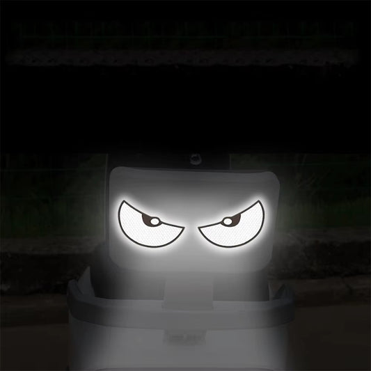 2pcs/Set Reflective Car Stickers Motorbike Helmet Improve Your Vehicle's Visibility And Safety With Devil Eye Stickers