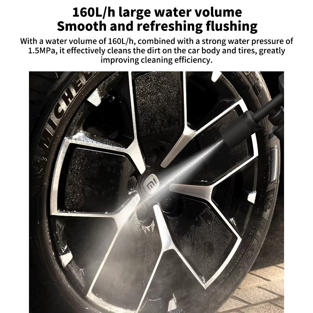 Original Xiaomi Mijia Wireless Car Washer 2 160L/h Large Water Volum Efficient Flushing High Pressure Wireless cleaning