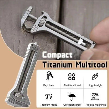 1Pc Mini Wrench Pocket Portable Multitool Tools for Outdoor Camping Compact Aluminium Alloy Bottle Opener Outdoor Small Tools