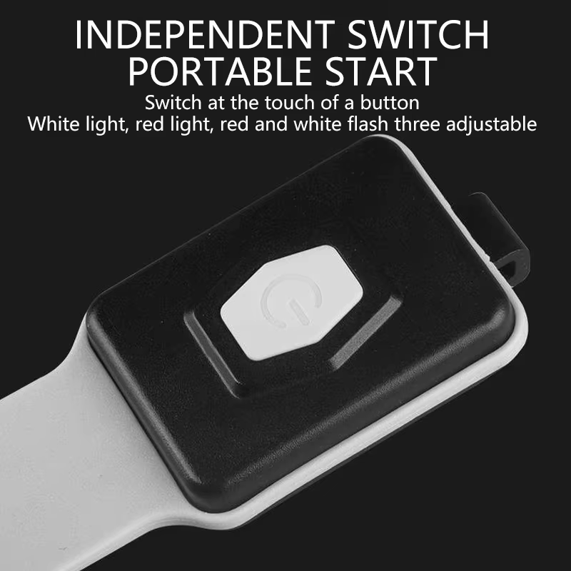 LED Mini Portable Armband Light COB Night Running Wrist Lamp 500LM Outdoor Camping Cycling Rechargeable Safety Warning Lantern