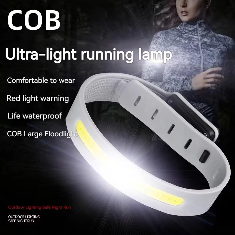 LED Mini Portable Armband Light COB Night Running Wrist Lamp 500LM Outdoor Camping Cycling Rechargeable Safety Warning Lantern
