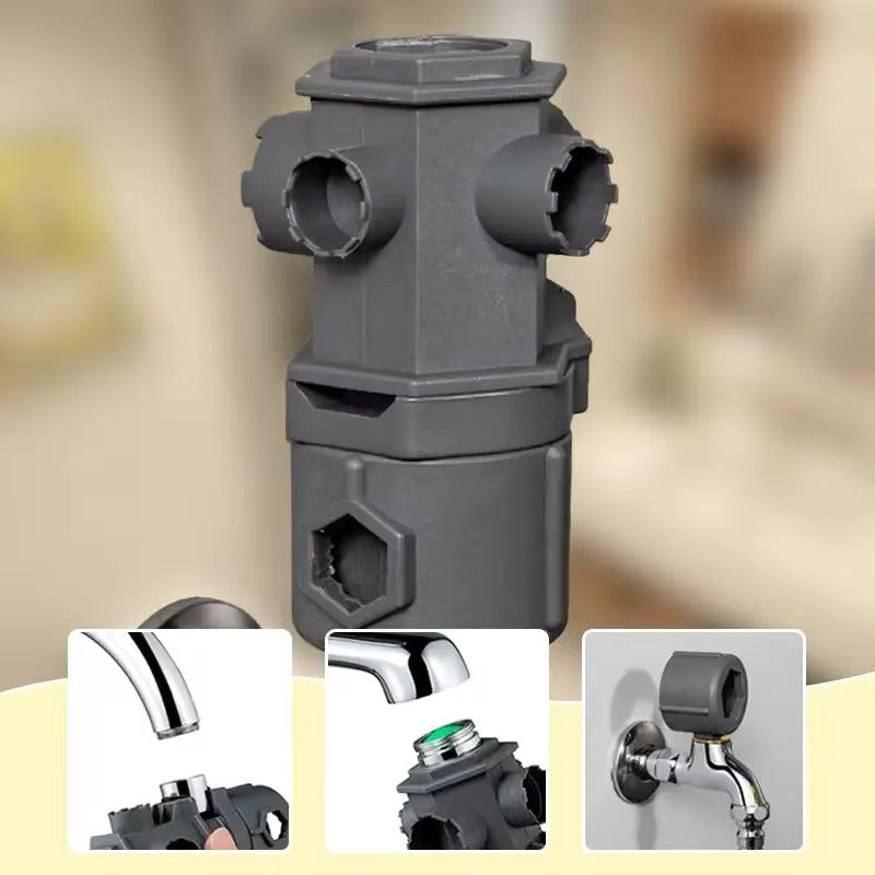 16 in 1 Wrench Tool Set For Faucet Kitchen Bathroom Multi-Purpose Maintenance Pipe Faucet Disassemble Aerator Replace Valve Core