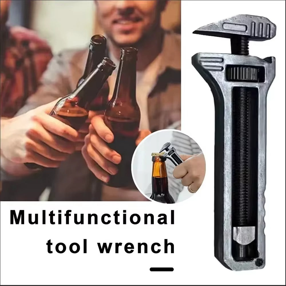 1Pc Mini Wrench Pocket Portable Multitool Tools for Outdoor Camping Compact Aluminium Alloy Bottle Opener Outdoor Small Tools