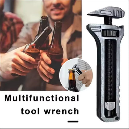 1Pc Mini Wrench Pocket Portable Multitool Tools for Outdoor Camping Compact Aluminium Alloy Bottle Opener Outdoor Small Tools